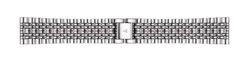 Uhrenarmband Tissot T605039687 Stahl 21mm