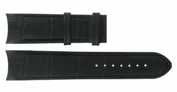 Uhrenarmband Tissot T0354101605100A XS / T610028591 Leder Schwarz 22mm