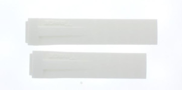 Uhrenarmband Tissot T0482171701700 / T610031513 Kautschuk Weiss 17mm