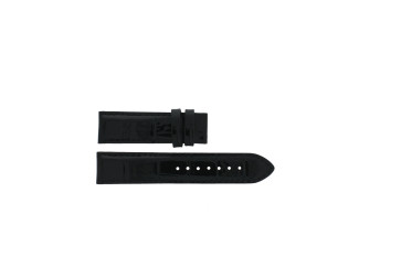 Uhrenarmband Tissot T0064073612600 / T610037745 / XS Leder Schwarz 19mm