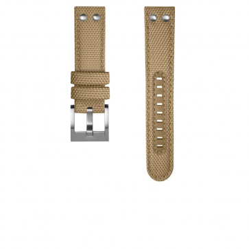 TW Steel Uhrenarmband TWS602 Textil Beige 24mm + standardnähte