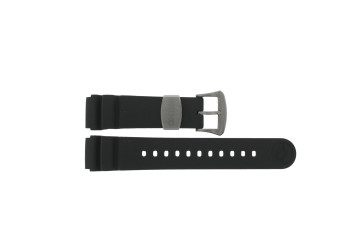 Horlogeband Seiko SNE441P1 / V157-0BT0 / R035011N0 Rubber Zwart 20mm