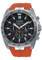 Uhrenarmband Lorus VD53-X190-RT331EX9 Kautschuk Orange