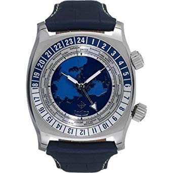 Uhrenarmband Zodiac ZO7000 Leder Blau 28mm