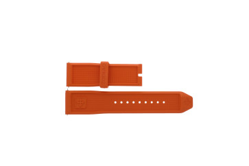 Uhrenarmband Zodiac ZO8535 Kautschuk Orange 24mm
