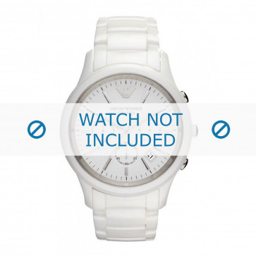 Armani Uhrenarmband AR1453 Keramik Weiss 22mm