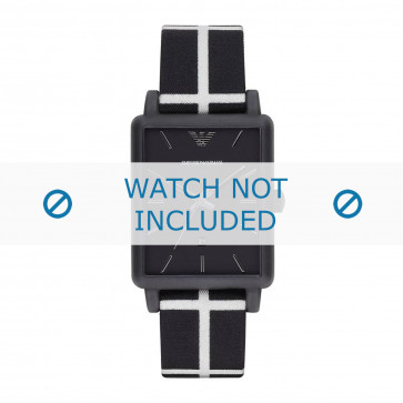 Armani Uhrenarmband AR1857 Textil Mehrfarbig 20mm