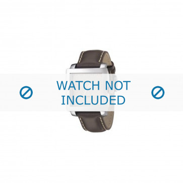 Armani Uhrenarmband AR-5812 Leder Grau 24mm 