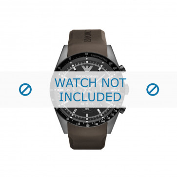 Armani Uhrenarmband AR5986 Silikon Braun 24mm