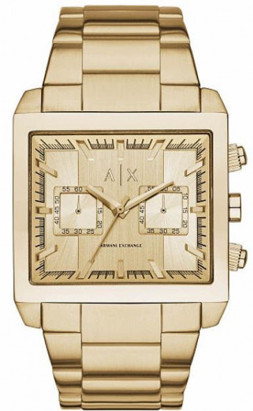 Uhrenarmband Armani Exchange AX2226 Rostfreier Stahl Vergoldet 32mm