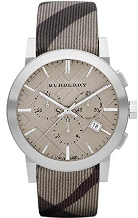 Uhrenarmband Burberry BU9358 / 7177852 Leder Mehrfarbig 22mm