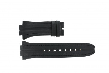 Breil Uhrenarmband BW0414 Leder Schwarz + schwarzen nähte