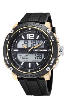 Uhrenarmband Calypso K5796-3 Kunststoff Schwarz 24mm