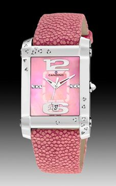 Uhrenarmband Candino C4299/2 Leder Rosé