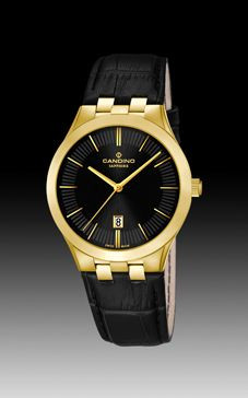 Uhrenarmband Candino C4546-3 Leder Schwarz 18mm