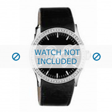 Uhrenarmband Dolce & Gabbana DW0267 Leder Schwarz 24mm
