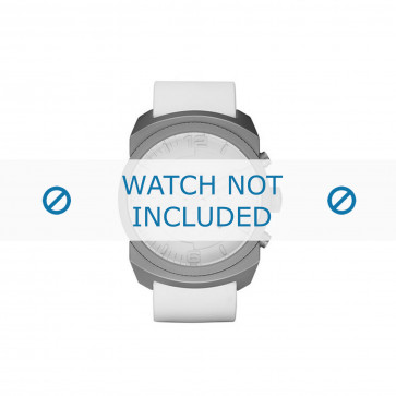 Diesel Uhrenarmband DZ1450 Silikon Weiss 26mm