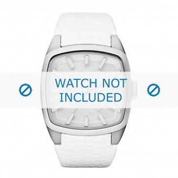 Diesel Uhrenarmband DZ1531 Leder Weiss 22mm