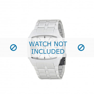 Diesel Uhrenarmband DZ1548 Kunststoff Weiss 21mm