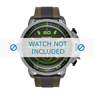 Uhrenarmband Diesel DZ4407 Leder Braun 24mm