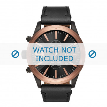 Uhrenarmband Diesel DZ4445 Leder Schwarz 26mm