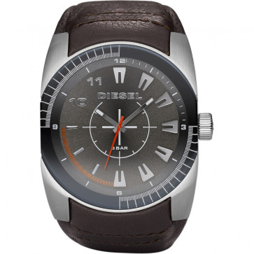 Diesel Uhrenarmband DZ1368 Leder Braun 28mm + braunen nähte