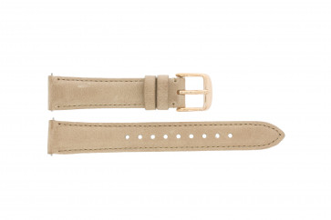 Uhrenarmband Fossil ES4007 Leder Beige 16mm