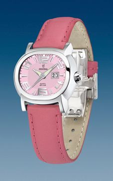 Uhrenarmband Festina F16127-6 Leder Rosa