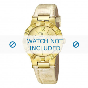 Festina Uhrenarmband F16735/2  Leder Cremeweiß / Beige