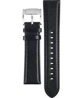 Uhrenarmband Fossil FS4545 Leder Schwarz 22mm