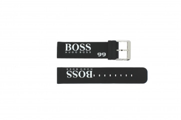 Hugo Boss Uhrenarmband HB-103-1-34-2233 / HB1512501 /  HB659302229 Silikon Schwarz 22mm