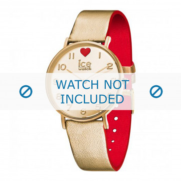 Ice Watch Uhrenarmband 013376 Leder Gold 18mm