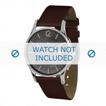 Jacques Lemans Uhrenarmband 1-1850E Leder Braun