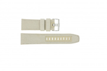 Uhrenarmband Jacques Lemans 1-1487 Segeltuch Beige 27mm