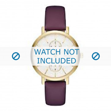 Uhrenarmband Kate Spade New York KSW1334 Leder Lila 16mm