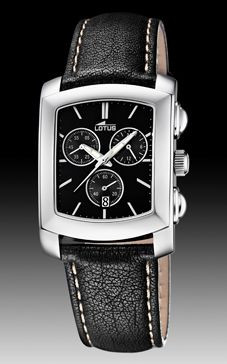 Uhrenarmband Lotus 15276.5 Leder Schwarz