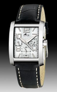 Uhrenarmband Lotus 15387.1 Leder Schwarz