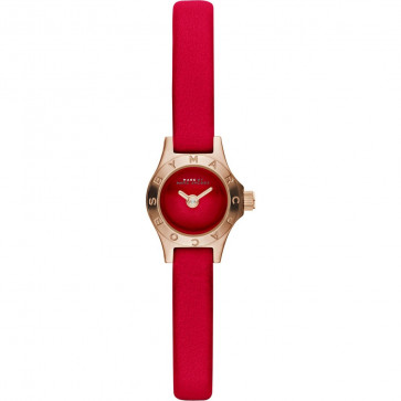 Uhrenarmband Marc by Marc Jacobs MBM1343 Leder Rot 7mm