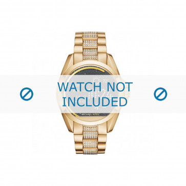 Uhrenarmband Michael Kors MKT5002 Stahl Vergoldet 22mm