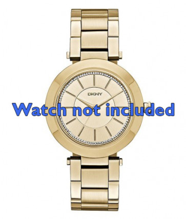 DKNY Uhrenarmband NY-2286 Stahl Gold (Doublé) 18mm 