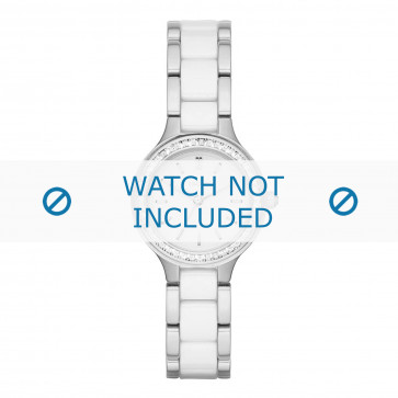 Uhrenarmband DKNY NY2494 Keramik Weiss 8mm