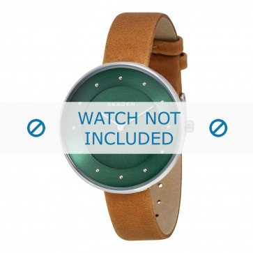 Skagen Uhrenarmband SKW2328 Leder Braun 14mm
