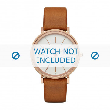 Skagen Uhrenarmband SKW2488 Leder Cognac 16mm