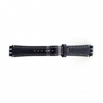 Uhrenarmband kroko blau für Swatch 19mm ES- 2.05