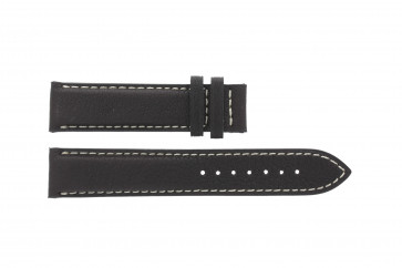 Tissot Uhrenarmband T014.410.16.037.00 - T610025416 Leder Dunkelbraun 19mm + weiße nähte
