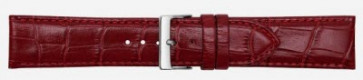 Uhrenarmband Poletto 454S.06.24 Leder Bordeaux 24mm
