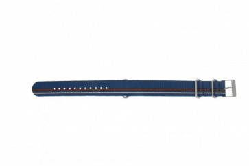 Timex Uhrenarmband TW2P62400 Leder Blau 20mm 