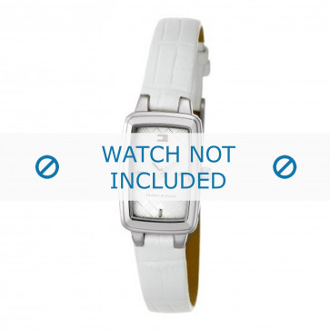 Tommy Hilfiger Uhrenarmband TH-08-3-25-0652 - TH679300865 / 1780673 -  BT679300865 Kroko leder Weiss 7mm