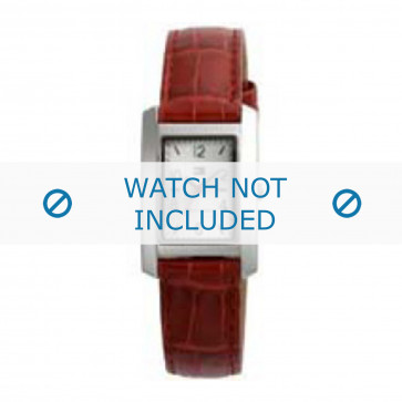 Tommy Hilfiger Uhrenarmband TH-27-3-14-0656 - TH679300881 / 1780694 Kroko leder Rot 15mm + roten nähte