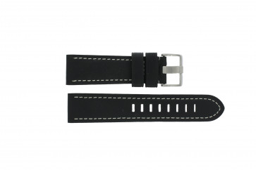 Uhrenarmband Prisma ZWST23 Leder Schwarz 23mm